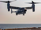 Picture of the V-22 Osprey in flight.