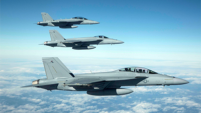 Super Hornet and Growler demonstrate capabilities in HX Challenge