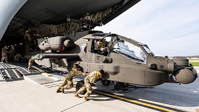1st upgraded Apaches arrive for US troops overseas