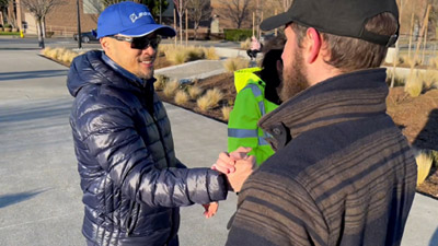 A group of Boeing employees stopped to administer CPR to a teammate.