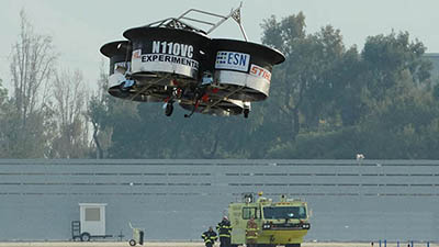 GoFly Team VertiCycle's device rises above Moffett Airfield