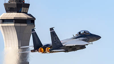 Boeing F-15EX above St. Louis