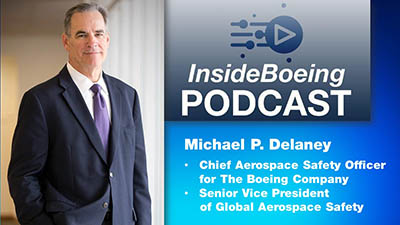 Boeing’s Mike Delaney podcast graphic