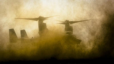 V-22 Osprey U.S. Marines training in Romania