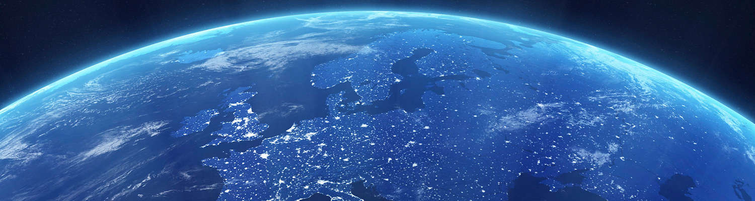 View of Europe from space.