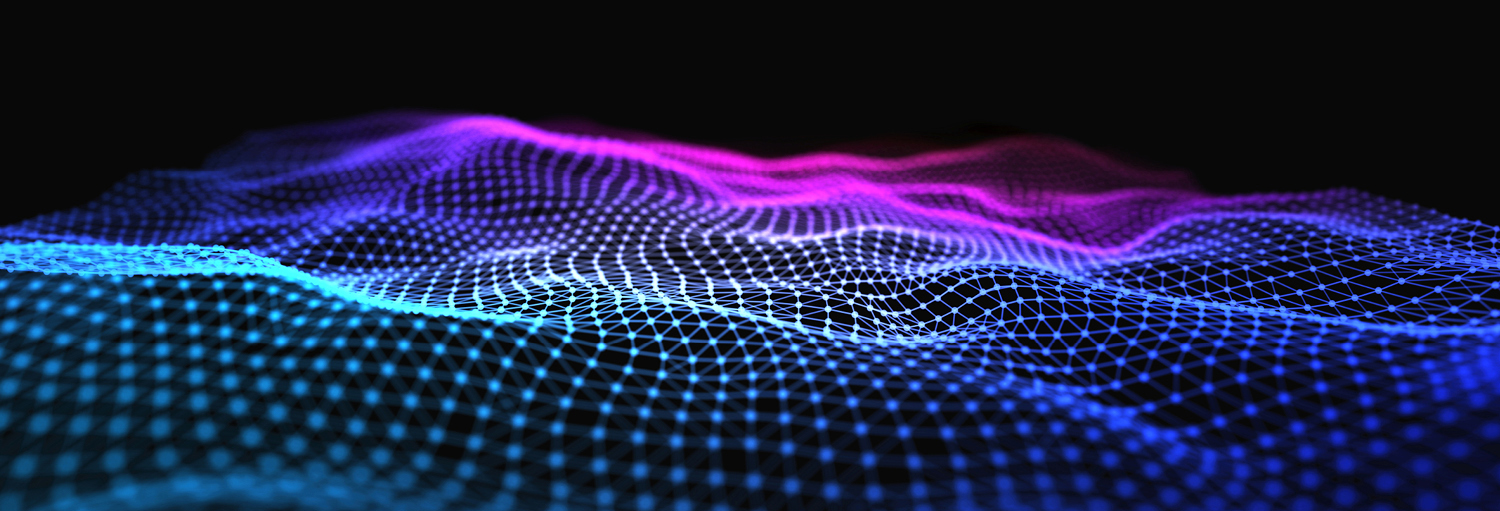 Abstract image of digital hills