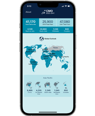 Experience Boeing's Commercial Market Outlook mobile app