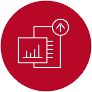 Stylized illustration of a group of charts.