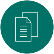 Stylized illustration of documents.