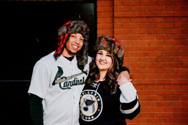 Aro Royston pictured with his wife