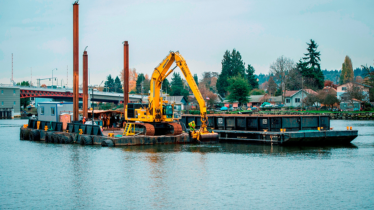 Sediment transport on Duwamish Waterway