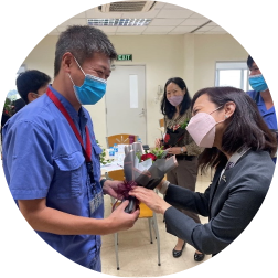 Boeing employee Avery Mueller