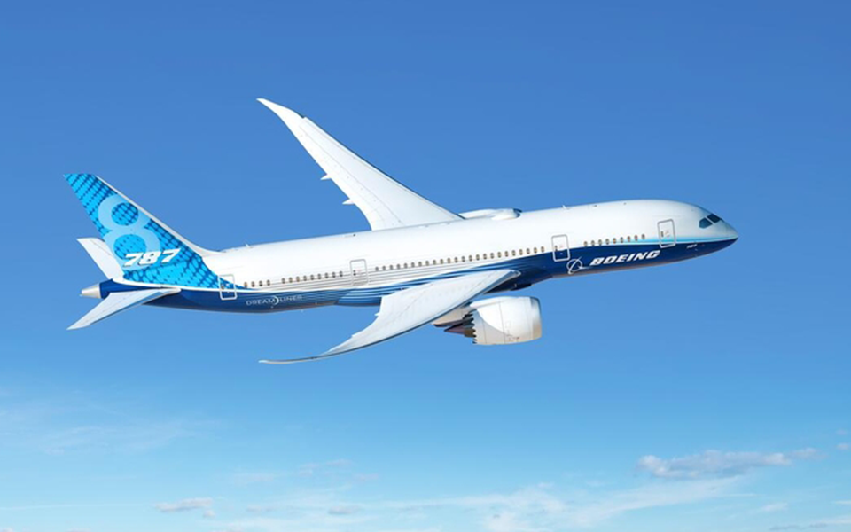 The Boeing 787 Dreamliner becomes the first commercial airplane made largely from lightweight carbon composites, informing efficient design