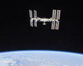 Picture of satellite in space.
