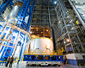 Picture of the Boeing Space Launch System component.