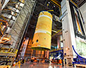 Picture of the Boeing Space Launch System component.