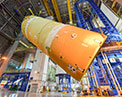 Picture of the Boeing Space Launch System component.