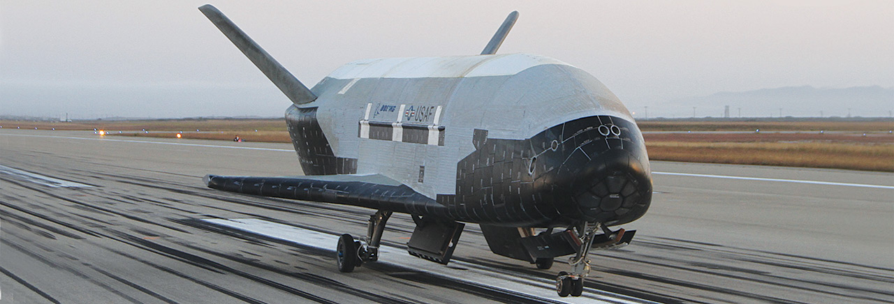 Picture of an X-37B on runway.