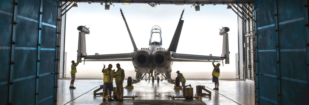 employees, F/A-18 aircraft