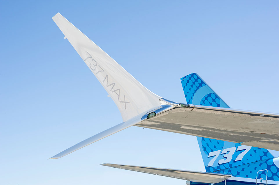 Boeing  Advanced Technology winglet on the 737 MAX 8