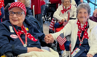 An Honor Flight, similar to those for military veterans, brought a group of eleven “Rosie the Riveters” to the nation’s capital for a day of celebration on March 27.